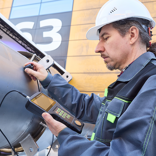 EM1501 Ultrasonik Kalınlık Ölçüm Cihazı Darbeli elektromıknatıslı dönüştürücü ile çalışır.
EMA+Piezoelektrik dönüştürücülerle çalışır